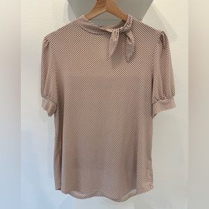 Adrianna Papell Short Sleeves Pink - Size Medium